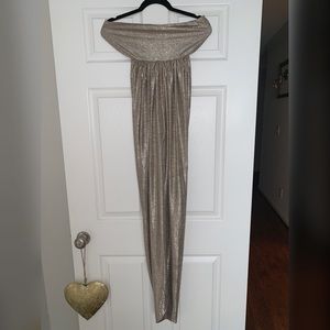 Metallic gold dress